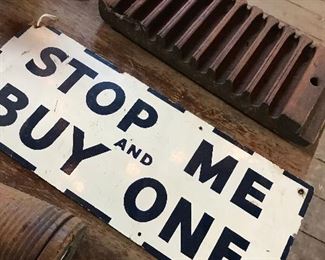 Stop me and Buy one metal sign