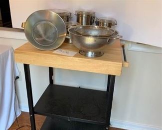 KITCHEN CART AND CANISTERS https://ctbids.com/#!/description/share/237211