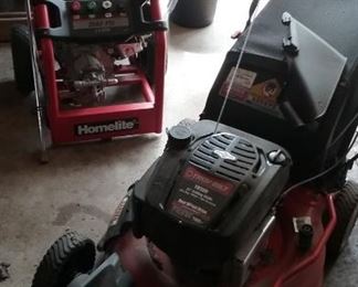 Power Washer & Lawn Mower