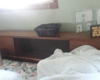 Double Bed w/ Storage Headboard