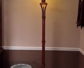Beautiful vintage-style large torchiere floor lamp