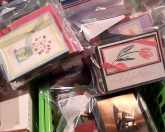 Bags of handmade cards!