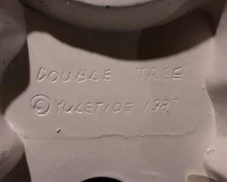 Ceramic 1980's Yuletide "Double Tree"