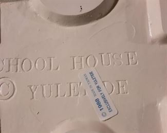 1980's ceramic Yuletide "School House"