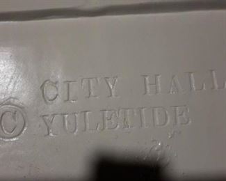 1980's ceramic Yuletide "City Hall"