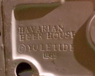 1980's ceramic Yuletide "Bavarian Beer House"