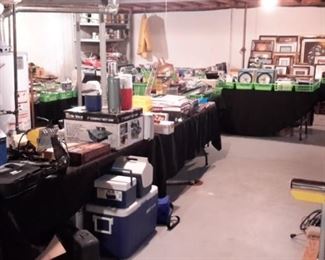 Crafting items, crafting items and crafting items! PLUS, large power tools, paintings, Christmas items, office furniture, shelving, metal cabinets and file cabinets, wood and paint, and more!!
