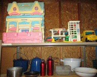 Toys and kitchen