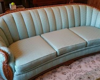 antique couch closeup