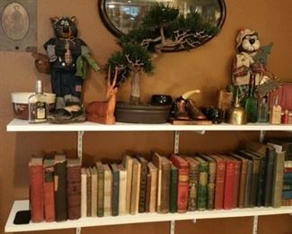 great selection of antique books