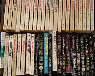 HUGE collection of Earl Emerson books - vintage paperbacks - local writer out of Tacoma, PI plots