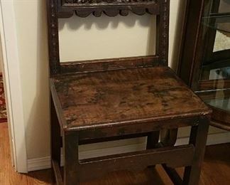 carved antique chair