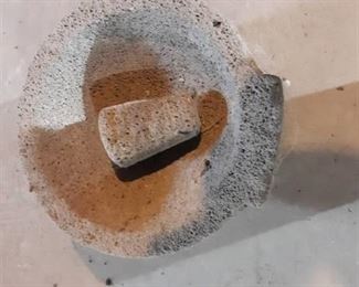 Concrete Mortar and Pestle