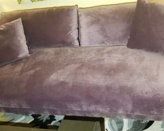 Joybird Purple Velveteen Sofa https://ctbids.com/#!/description/share/237533