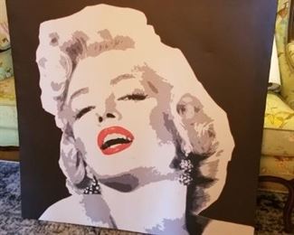 Large Marilyn Monroe Canvas Print https://ctbids.com/#!/description/share/237534