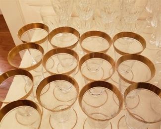 Culver Gold Rimmed Glassware