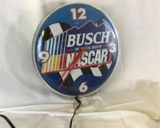 Round Busch NASCAR Clock https://ctbids.com/#!/description/share/234656