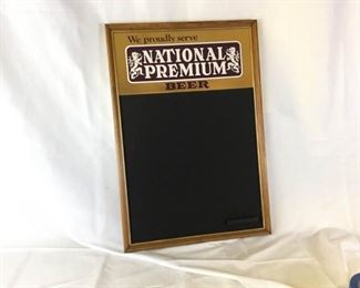 National Premium Beer Chalkboard Sign https://ctbids.com/#!/description/share/235158