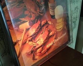 Budweiser MD Crab Light Up Sign https://ctbids.com/#!/description/share/235168