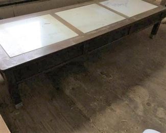 Wood and Marble Coffee Table https://ctbids.com/#!/description/share/235194