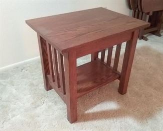 Oak End Table