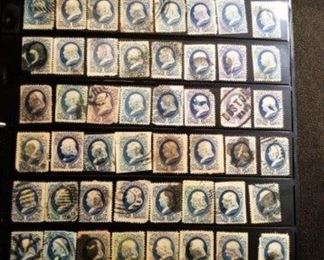 4000 us stamps 1800s