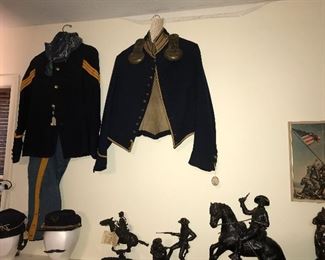 Indian War Period Buffalo Soldier Outfit and Civil War Shell Jacket