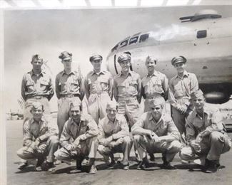 WWII Veteran Chief Master Sergeant Walter D. Minnick, Jr, Air Force B-29 Tailgunner, pictured front row, far right.