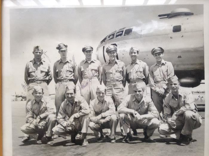 WWII Veteran Chief Master Sergeant Walter D. Minnick, Jr, Air Force B-29 Tailgunner, pictured front row, far right.