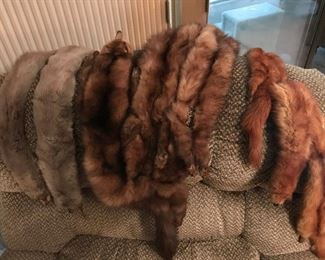 Collection of Vintage Mink Stolls