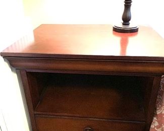 Pottery Barn chest of drawers and two night stands