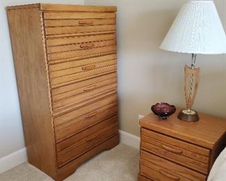 5 Drawer Chest, Pair Nightstands, 
