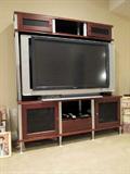 entertainment center with high def tv