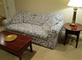 like new couch and pottery barn end tables