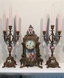 french three piece garniture set