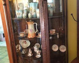 Another beautiful bow front china cabinet 