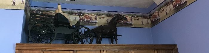 Amish livestock wagon sampler