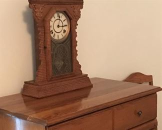 Nice dresser and vintage clock