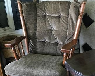 Rocking chair with ottoman