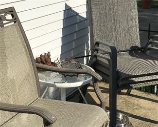 Assortment of patio chairs