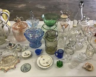 Lots of pretty glassware