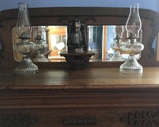 Beautiful furniture and oil lamps