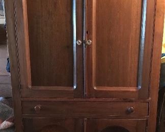 Pie safe , reworked with tin sides