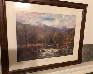 A A glendening trout " framed picture