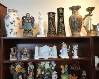 SOLD BLUE ANGEL AND VASE TOP LEFT