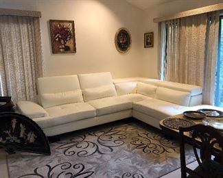 mid century sectional - has 1 place needs tlc rest is good