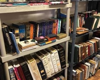 huge amount of books -religious -music all kinds -