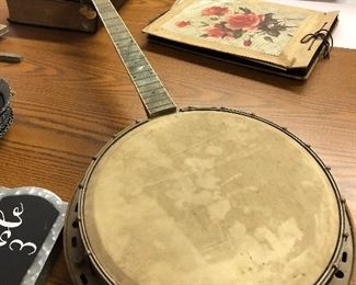 antique banjo