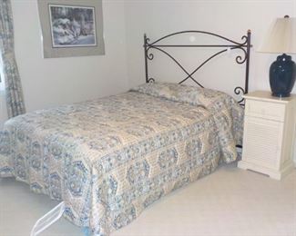 Bed, Iron headboard