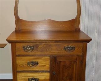 Oak washstand, antique